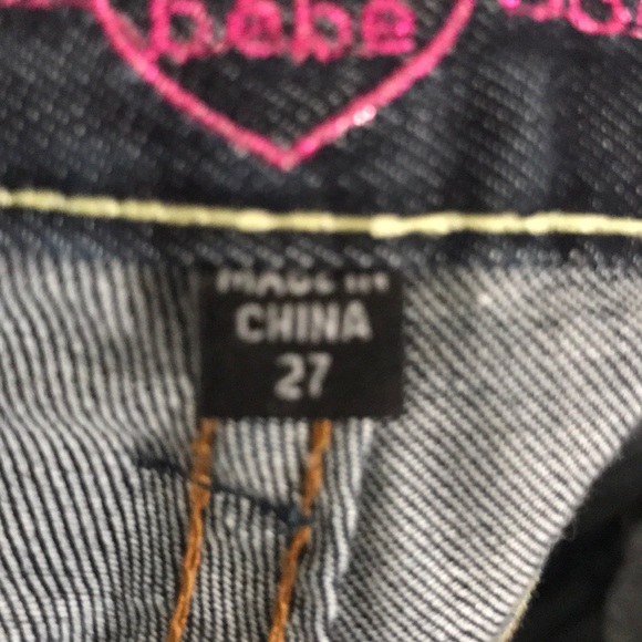 BEBE Bombshell Bootcut Jeans Size 27 😘❤️ - Picture 6 of 8